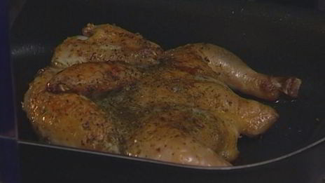 цыпленок с соусом из помидоров и перца