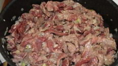 тушеная телятина со сливками