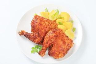 Запеченная курица 40 зубчиков чеснока