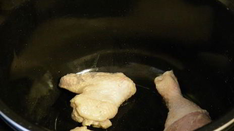 жареная курица в мультиварке