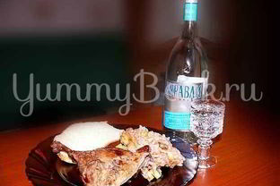 Жареная утка в пиве