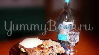 Жареная утка в пиве