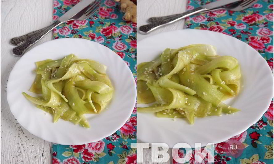 Рецепт огуречная лапша