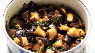 Баклажаны с чесноком