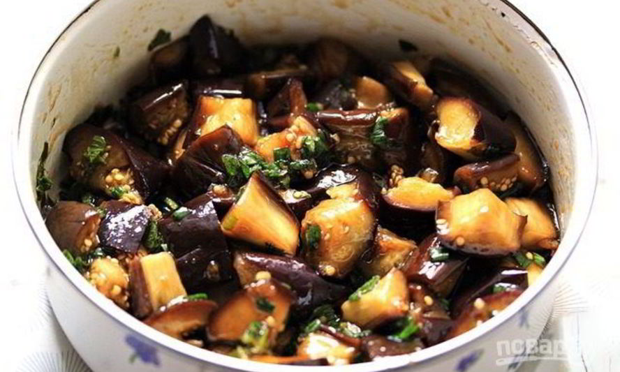 Рецепт баклажаны с чесноком