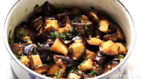 баклажаны с чесноком