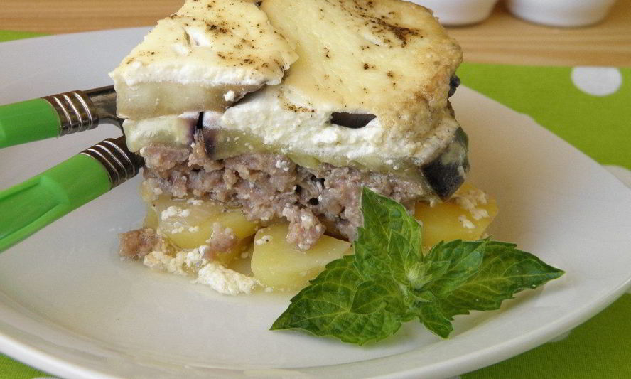 Рецепт баклажаны с фаршем и картошкой