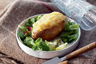 Фаршированный картофель с сыром