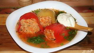 Фаршированный перец диетический