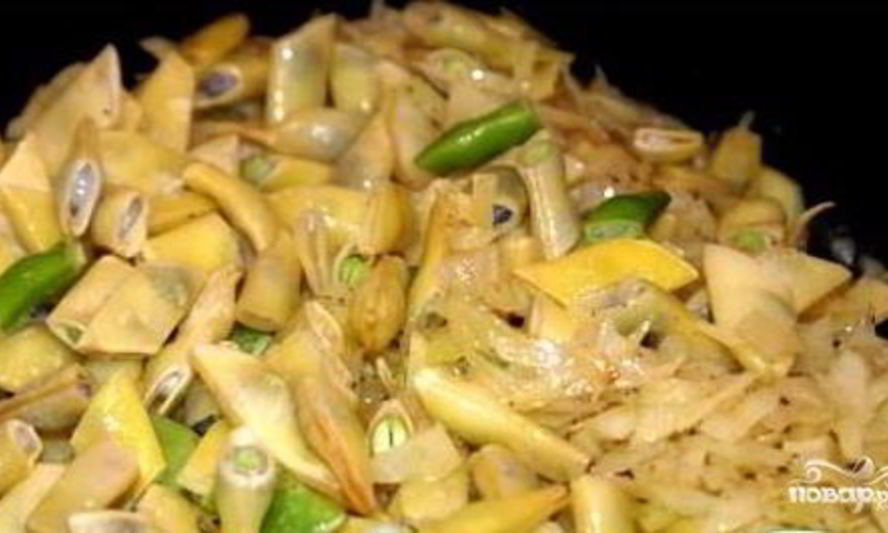 Рецепт фасоль с капустой