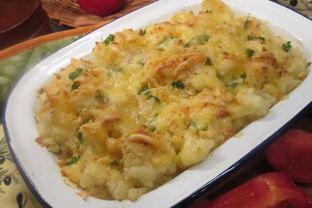 Гратен из цветной капусты и картофеля
