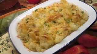 Гратен из цветной капусты и картофеля