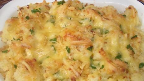 гратен из цветной капусты и картофеля