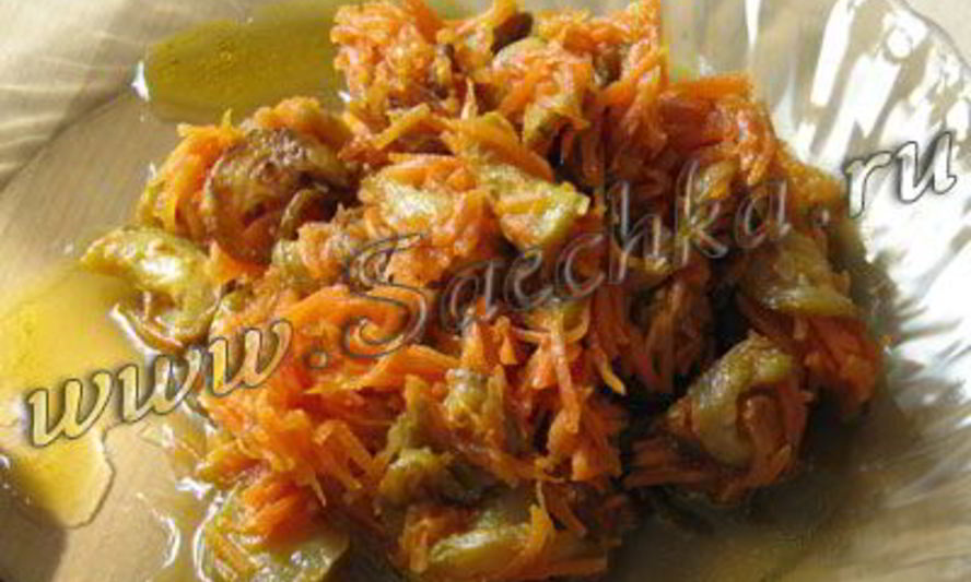 Рецепт кабачки с морковью