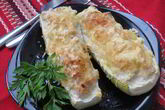 Кабачки с мясной начинкой запеченные в духовке