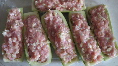 кабачки с мясной начинкой запеченные в духовке