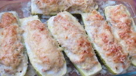 кабачки с мясной начинкой запеченные в духовке