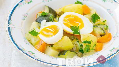 кабачки тушеные с овощами