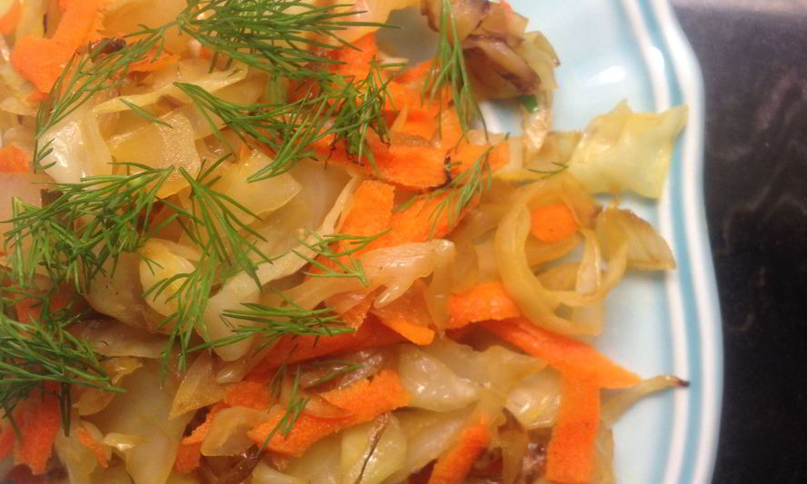 Рецепт капуста жареная