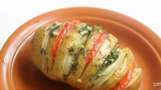 Картофель фаршированный