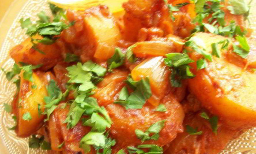 Рецепт картофель, тушеный по-венгерски