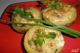 Картофель, запеченный с грибами и сыром