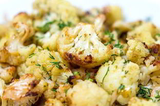 Легкая цветная капуста с сыром в духовке