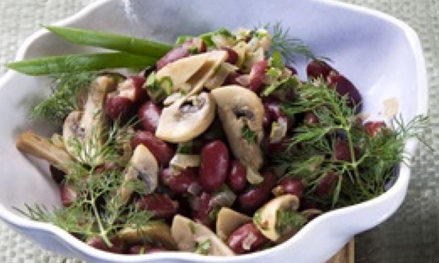 Рецепт лобио с грибами