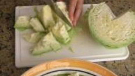 обжаренная капуста