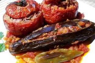 Овощи, фаршированные фаршем