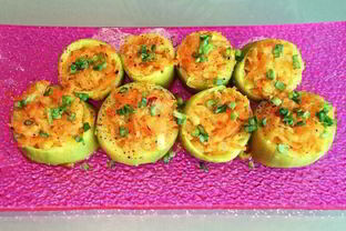 Постные фаршированные кабачки