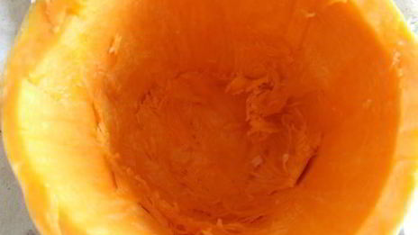 сладкая тыква, фаршированная рисом