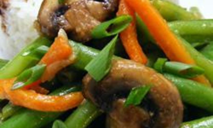 Рецепт стручковая фасоль с шампиньонами