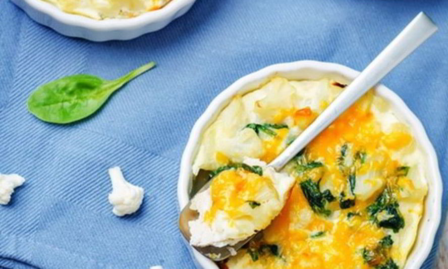 Рецепт цветная капуста под соусом бешамель