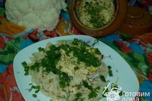 Цветная капуста в горшочке