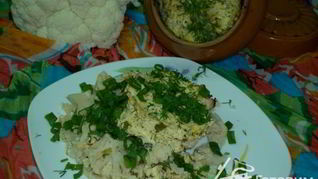 Цветная капуста в горшочке