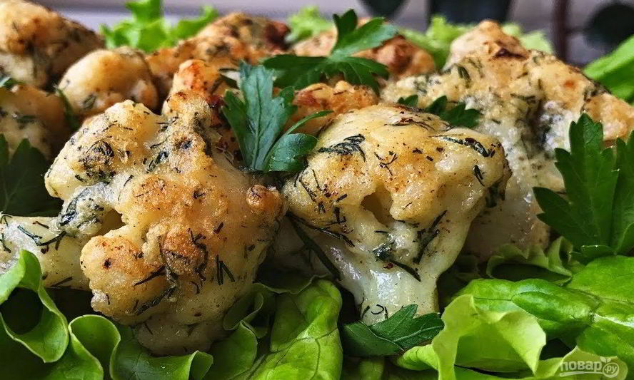 Рецепт цветная капуста в нежном кляре