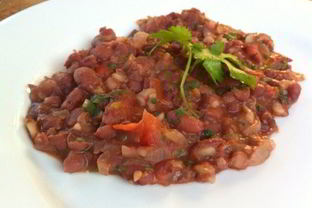 Тушеная фасоль с помидорами