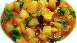 Тушенный картофель с мясом по-татарски