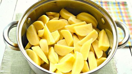 тушеный картофель с куриным мясом