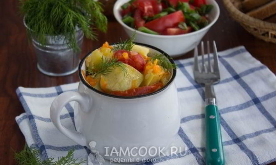 Рецепт тушеные кабачки с помидорами в мультиварке