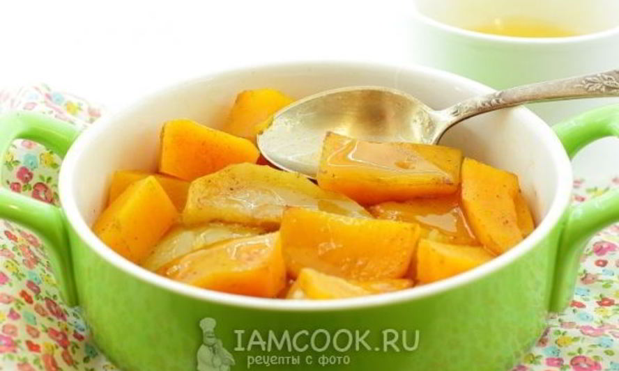 Рецепт тыква в духовке с медом