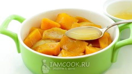 тыква в духовке с медом