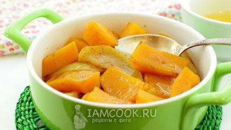 тыква в духовке с медом