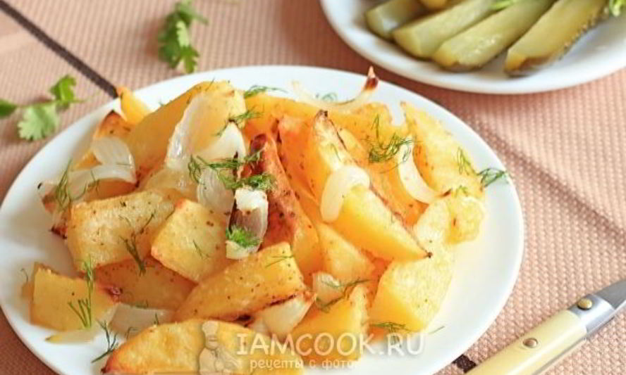 Рецепт вареная картошка, запеченная в духовке