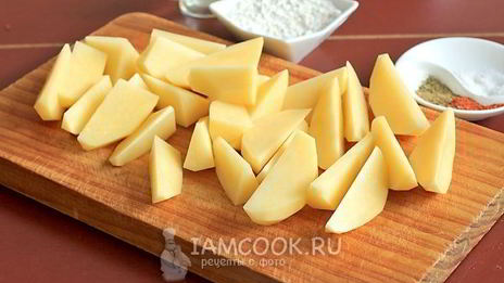 вареная картошка, запеченная в духовке