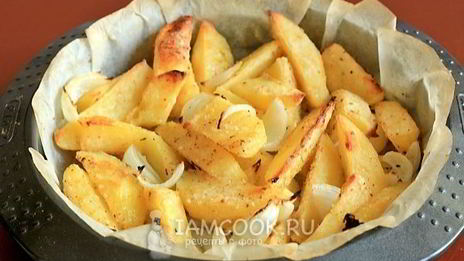 вареная картошка, запеченная в духовке