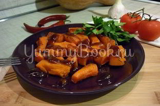 Запеченная тыква с соусом Терияки