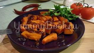 Запеченная тыква с соусом Терияки