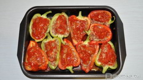 запеченный фаршированный перец